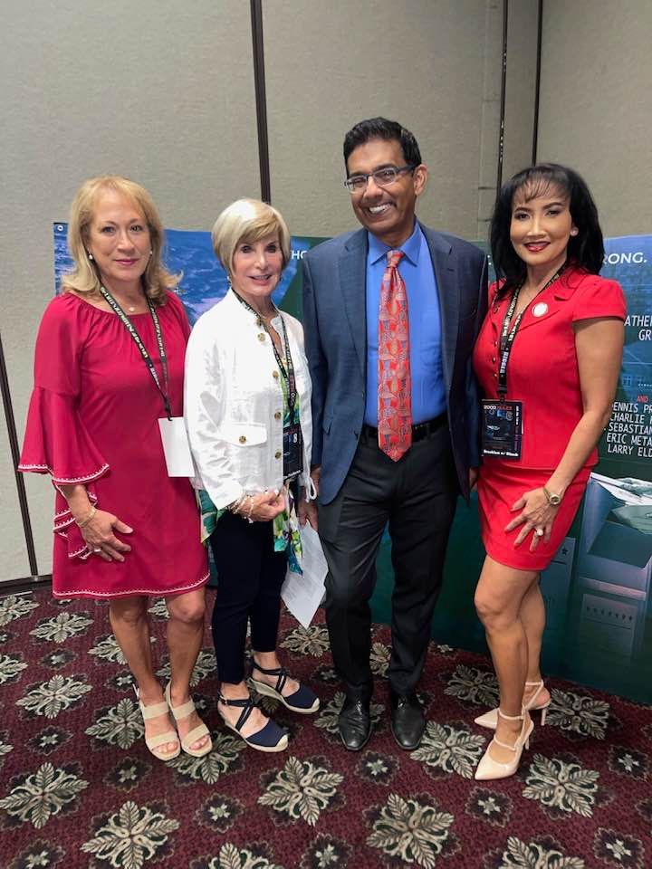 A privilege to meet Dinish D’Souza who produced film 2000 Mules at Victory 2022 - Sister Fontenot- Roby Dyer, Ben Carson and Kim Vaughn