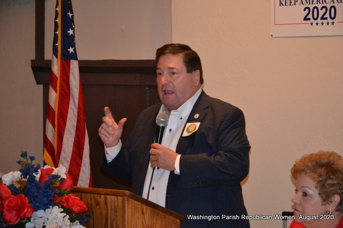 Title: August 2020 meeting
Club: Washington Parish RWC
Description: Lt. Governor Billy Nungesser was guest speaker