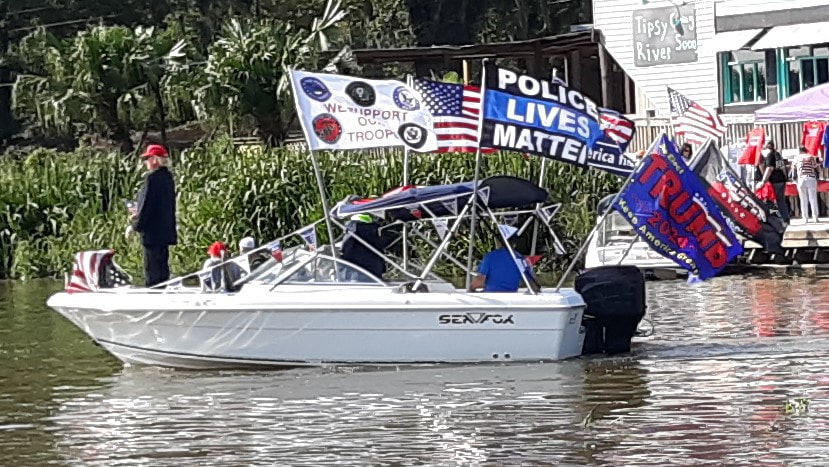Trump Boat Parade Float