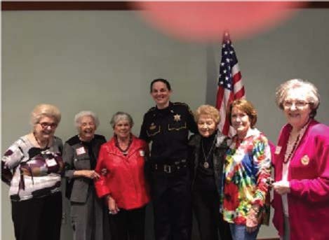 Title: LFRW Region IV event March 10, 2018
Club: Caddo Professional RW
Description: PRWC members -- Cara Smith, Rachel Chappellie, Pat Roach, Helen Gray, President Susan Taylor, and Anita Braswell with Lt. Sarah Rhodes, from the Bossier City Sheriff Office, at the LFRW Region 4 event . It is always helpful and interesting to learn from other clubs about their events and community activities. Thanks to Kerry Kimler, Region 4 VP, for putting this meeting together.