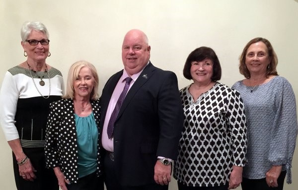 Title: September Ascension GOP Roundtable
Club: Ascension RW
Description: Ascension GOP Roundtable on 9'21'17 at the Clarion Inn. From Left: Karen Heaton, Joy Bodin, Commissioner Mike Strain, Joyce LaCour and Linda Reboul